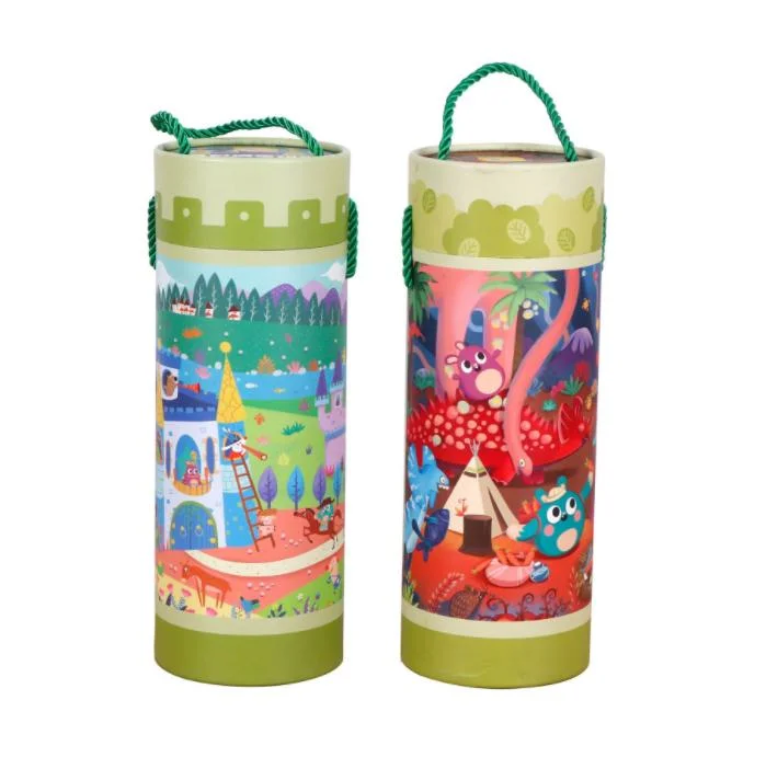 Cylinder Packing Box Tourism Souvenir PVC Window Cylinder Paper Tins Gift Packing Tube