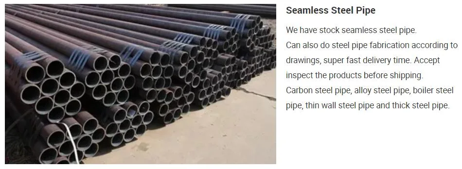 Seamless Pipe Used to Manufacture Various Structural Low Pressure ASTM a 106 Gr. B Carbon Seamless Steel Tube