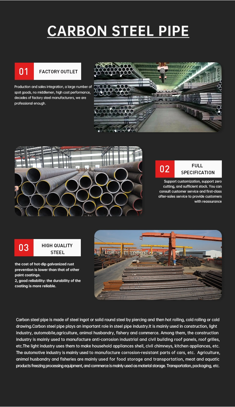 API5l ASTM A333 Gr. 6 Seamless Carbon Steel Tube Low Temperature Pipe with Black Painted on Sale High Quality Adequate Inventory